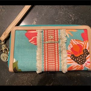 Spartina wristlet wallet tropical nice condition